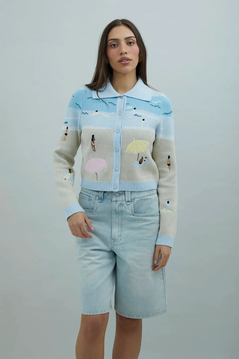House of Sunny Sundown Denim Shorts