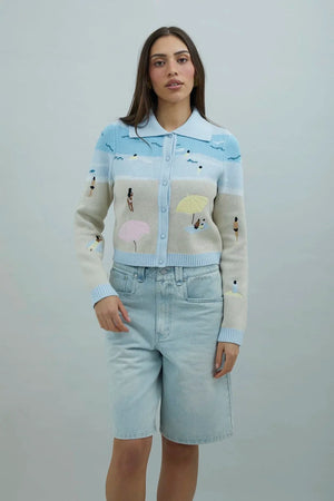 House of Sunny Sundown Denim Shorts