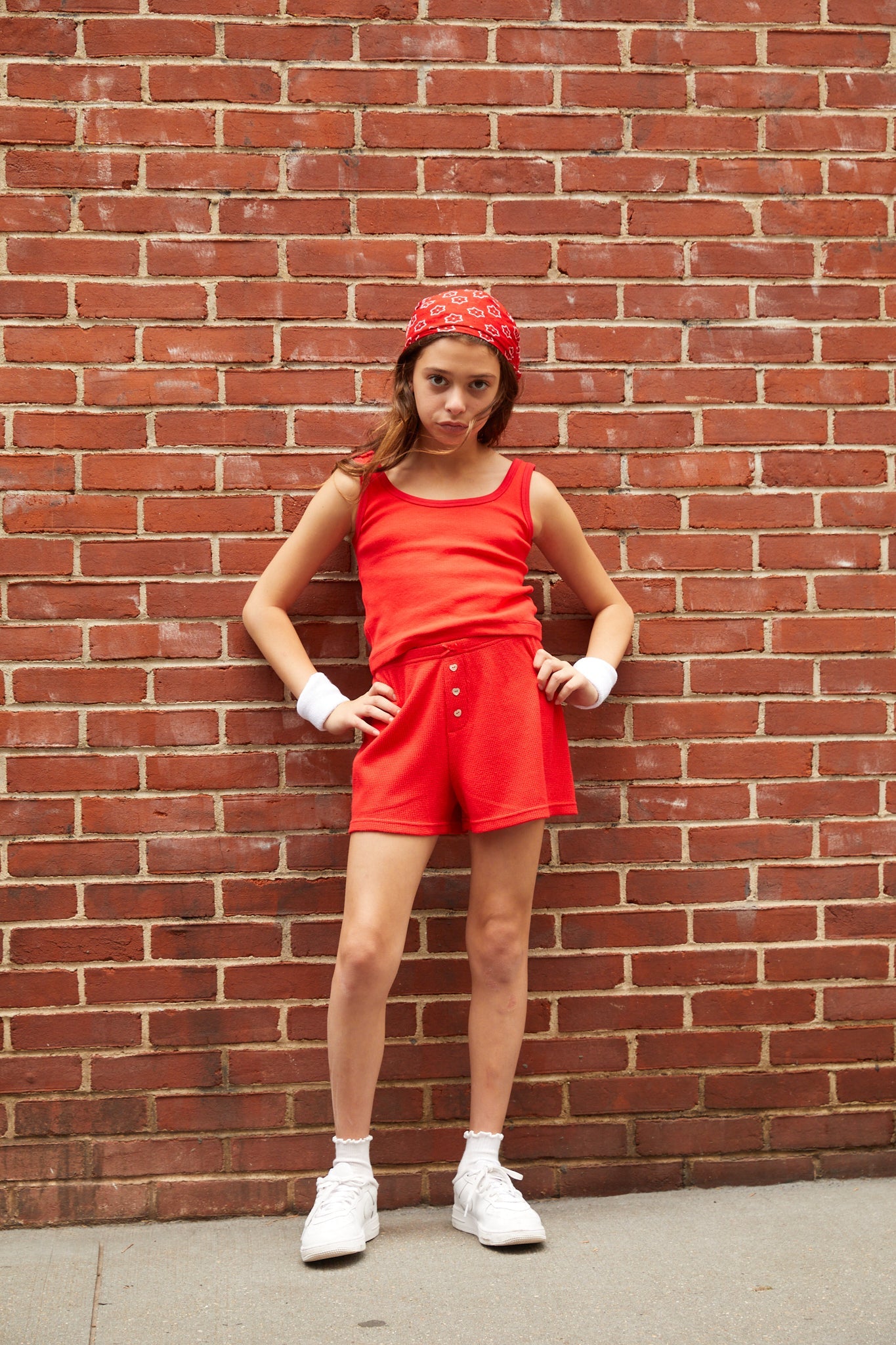 Wes Camp Red Waffle Short