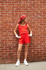 Wes Camp Red Waffle Short