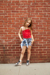 Alexa Camp Red Tube Top