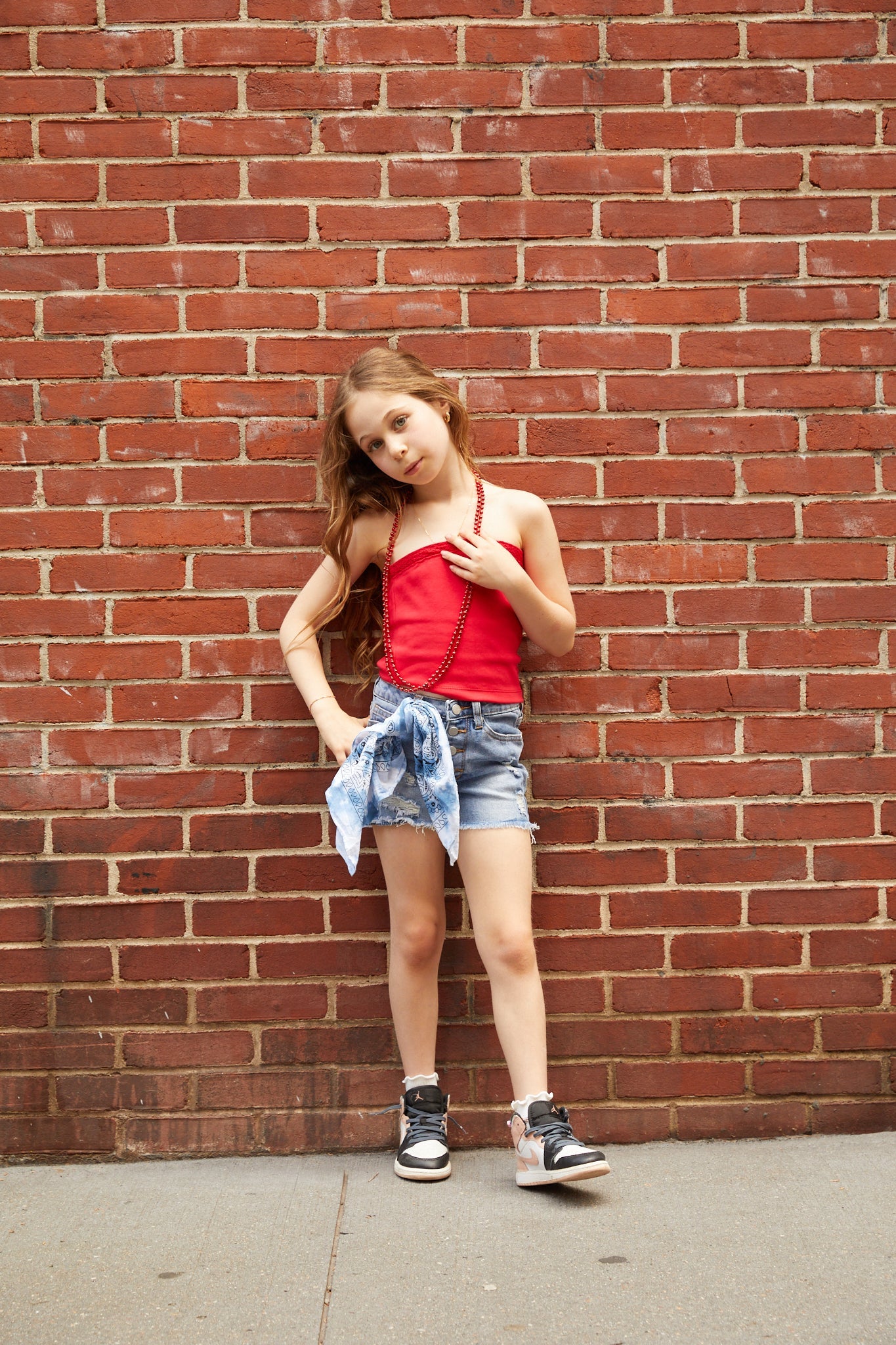 Alexa Camp Red Tube Top