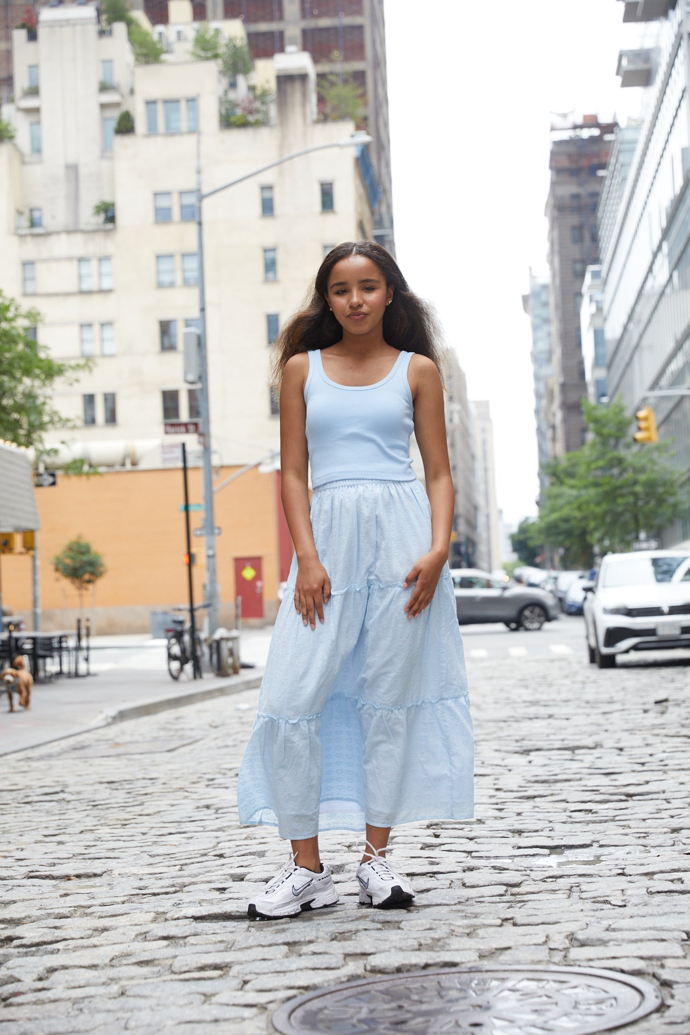 Bella Pastel Blue Heart Maxi