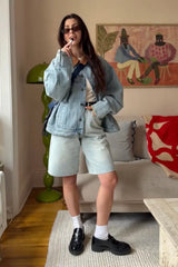 @franki.dammone in House of Sunny Sundown Denim Shorts
