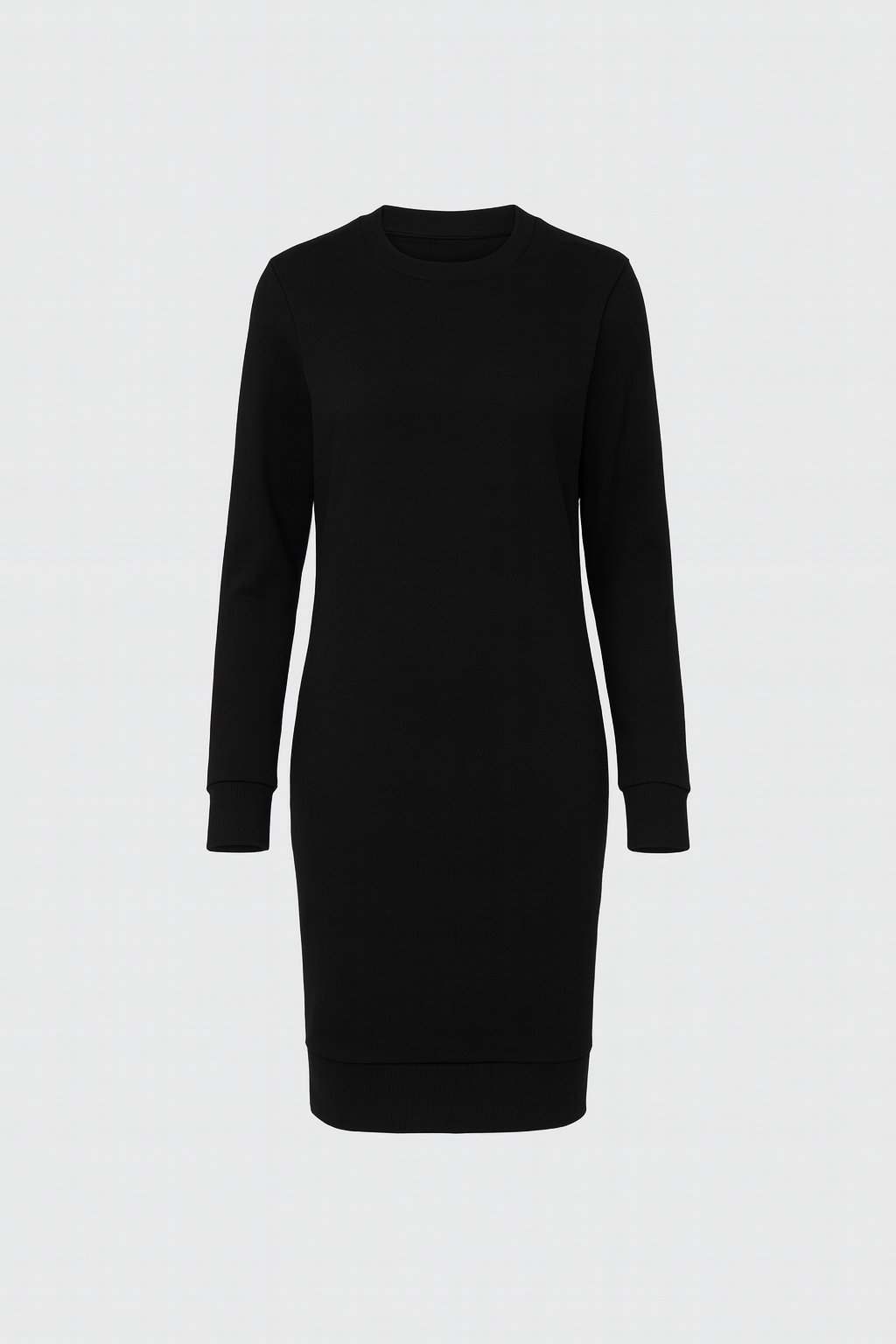Black dress on a white background