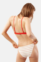 Solid & Striped The Morgan Bikini - Lipstick Pinstripe