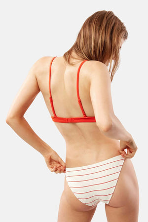 Solid & Striped The Morgan Bikini - Lipstick Pinstripe