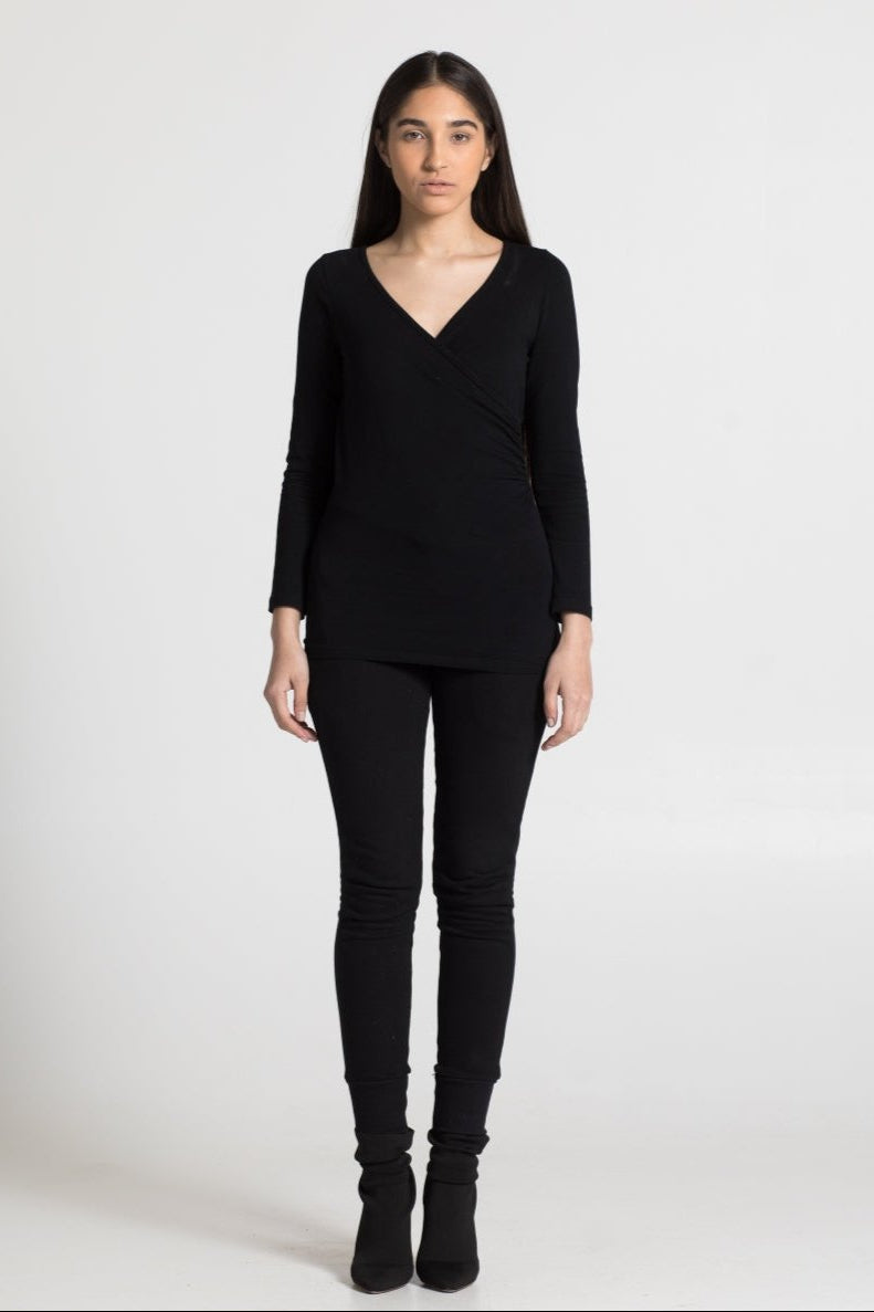 Wrap Top in Black