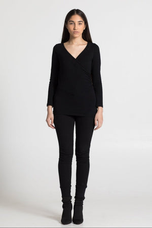 Wrap Top in Black