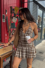 @aislingkavanagh_ in House of Sunny The Hoxton Check Dress