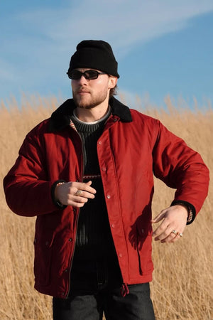 @bradleyemmens in House of Sunny The Waxed Rain Jacket
