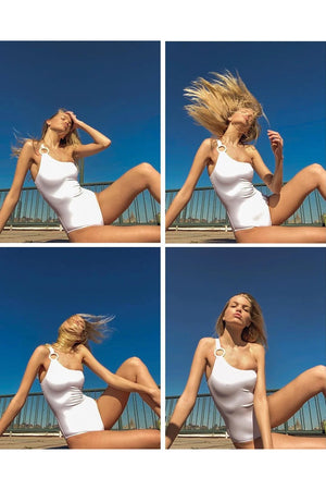 Solid & Striped The Juliana One Piece - White