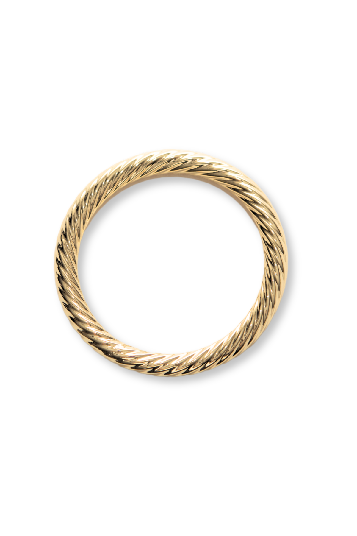 Twisted Whitney Bangle | Gold