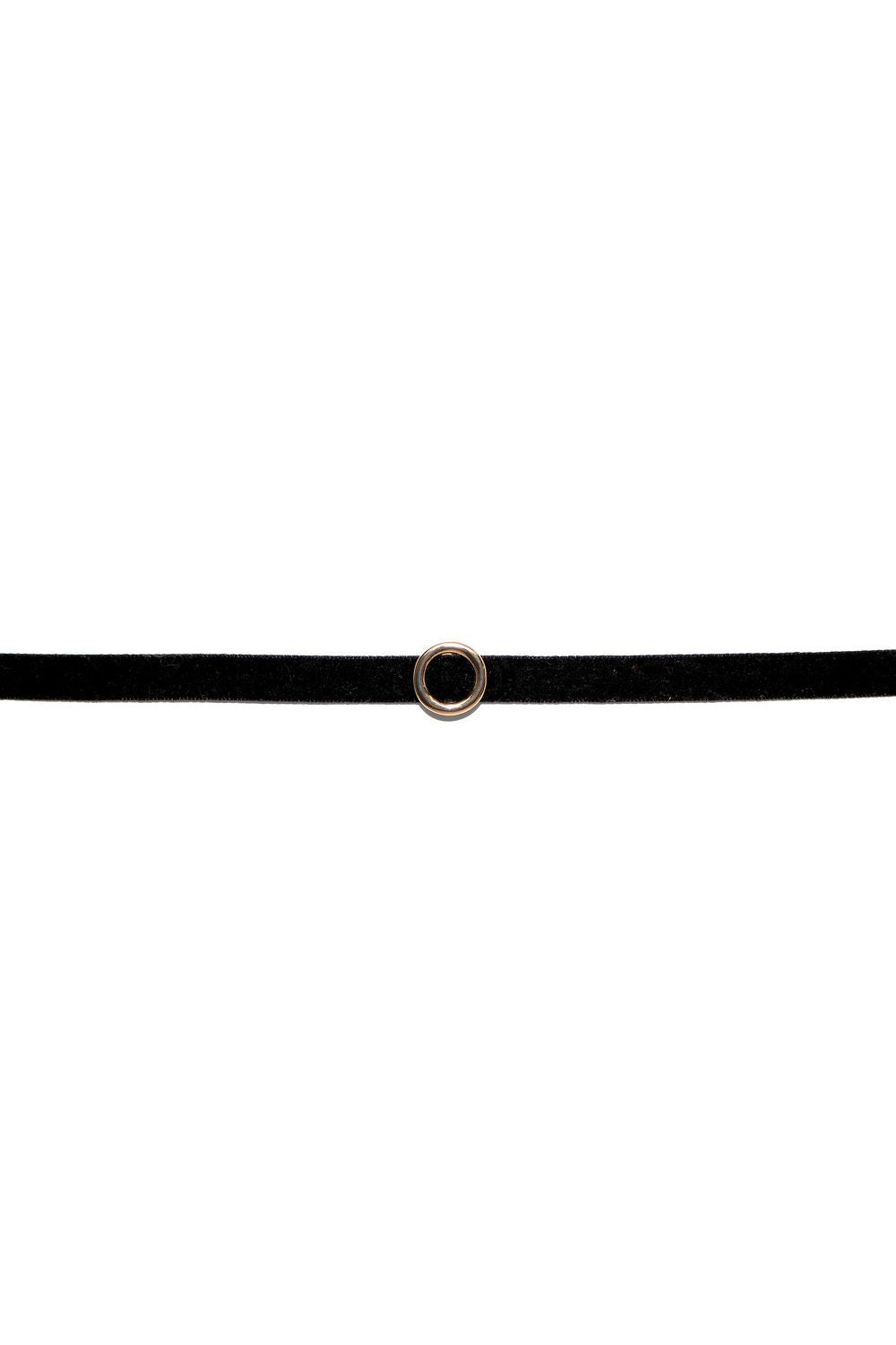 Velvet Ring Choker | Black