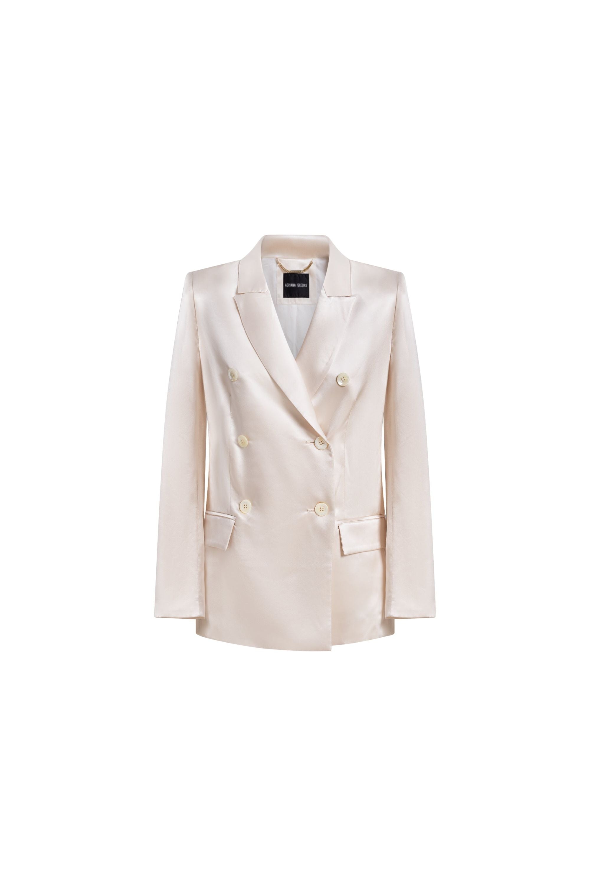Lauren Pearl Satin Silk Jacket