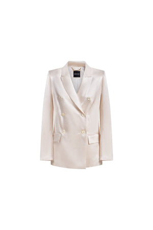 Lauren Pearl Satin Silk Jacket