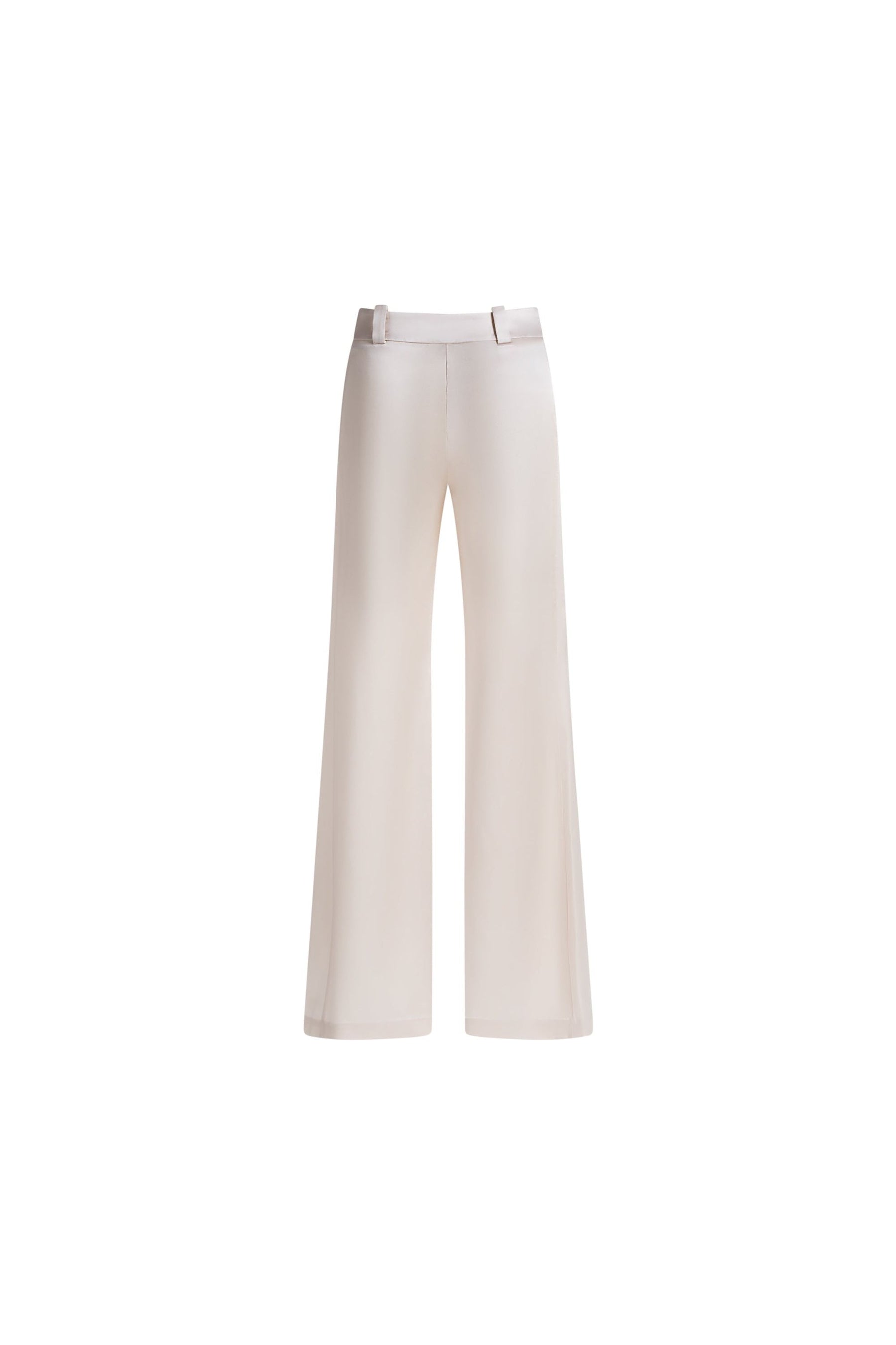 Adriana Iglesias Edith Pants White Satin Silk