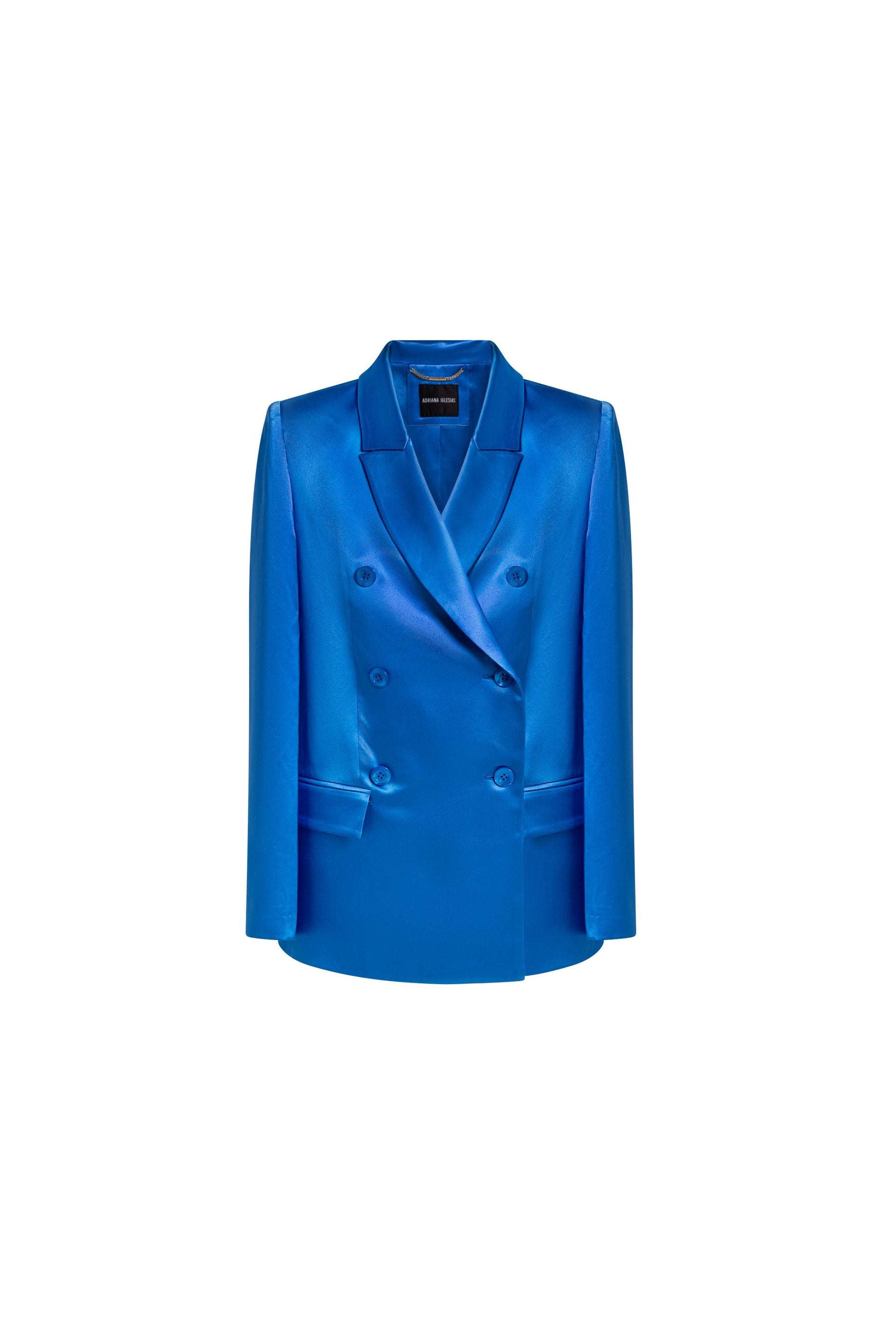 Lauren Royal Blue Satin Silk Jacket