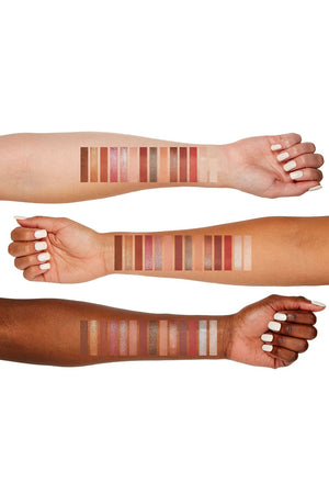 WARM NEUTRALS EYESHADOW PALETTE ARM SWATCHES