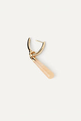 PDPAOLA Yellow Aventurine Large Jupiter Single Hoop