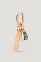 PDPAOLA Yellow Aventurine Large Jupiter Single Hoop