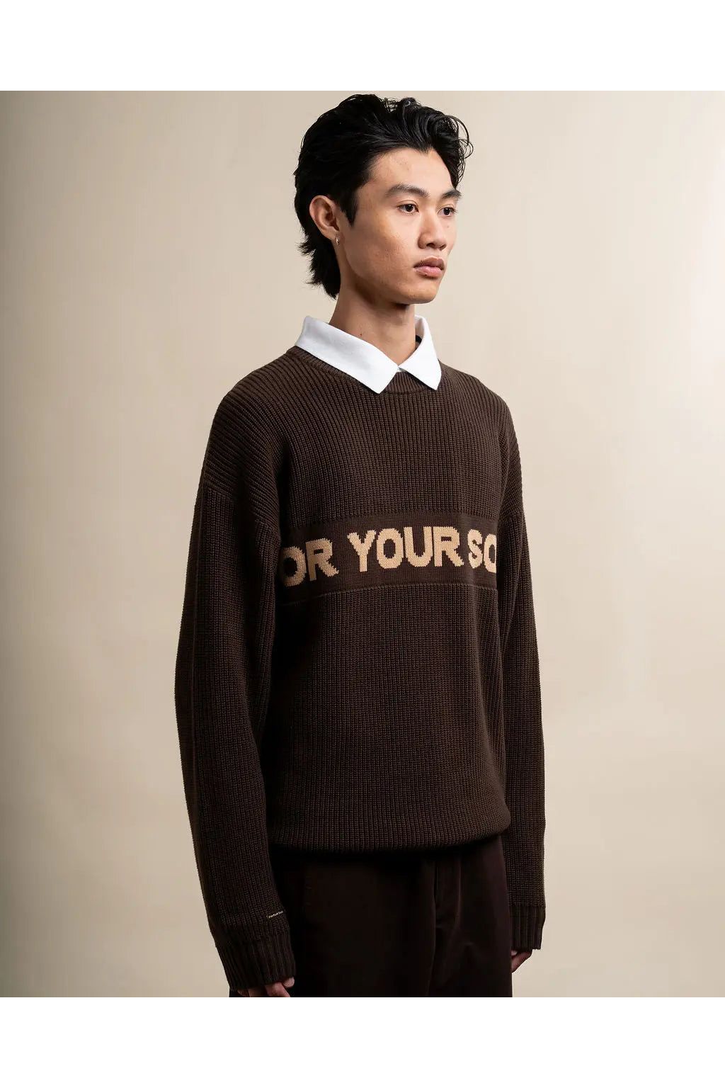 The Reset Knit in Coffee For Your Soul