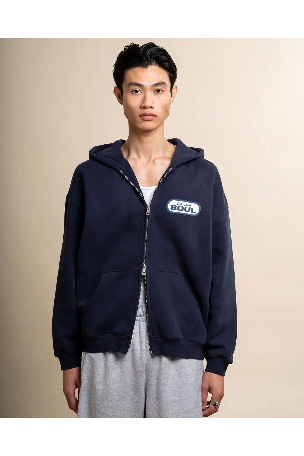 The Reset Zip in Navy For Your Soul