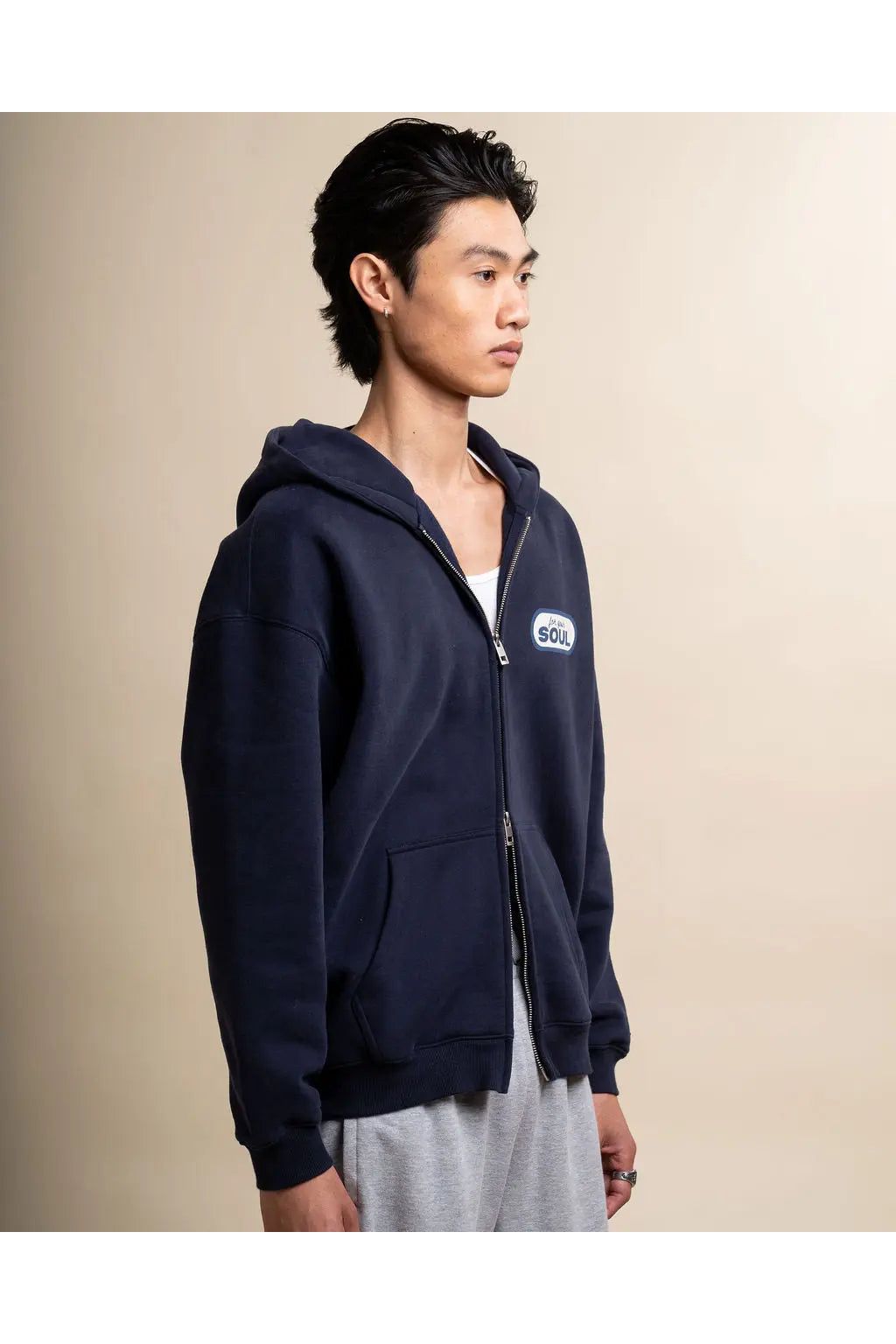 The Reset Zip in Navy For Your Soul