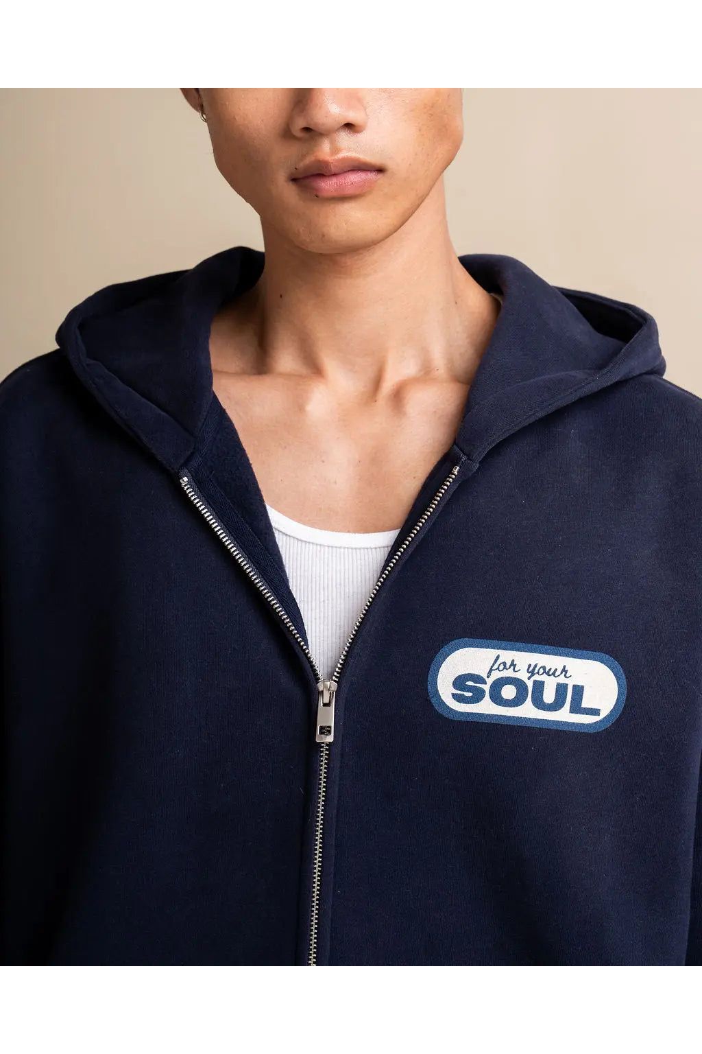 The Reset Zip in Navy For Your Soul