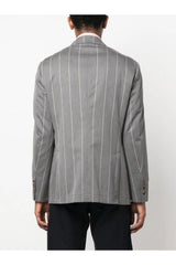 Striped Woven Blazer