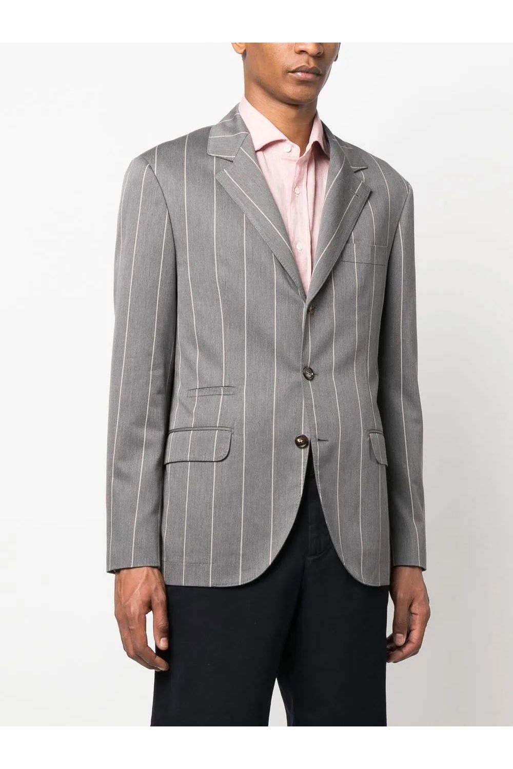 Striped Woven Blazer