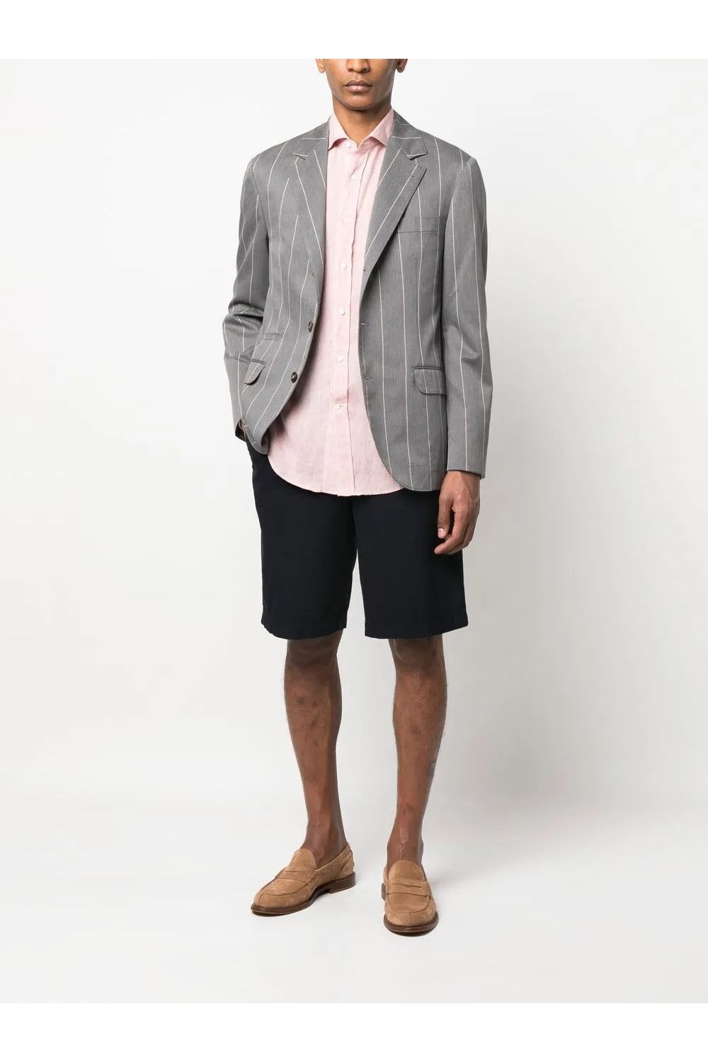 Striped Woven Blazer