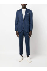 Brunello Cucinelli | Pinstripe-Print Single-Breasted Blazer
