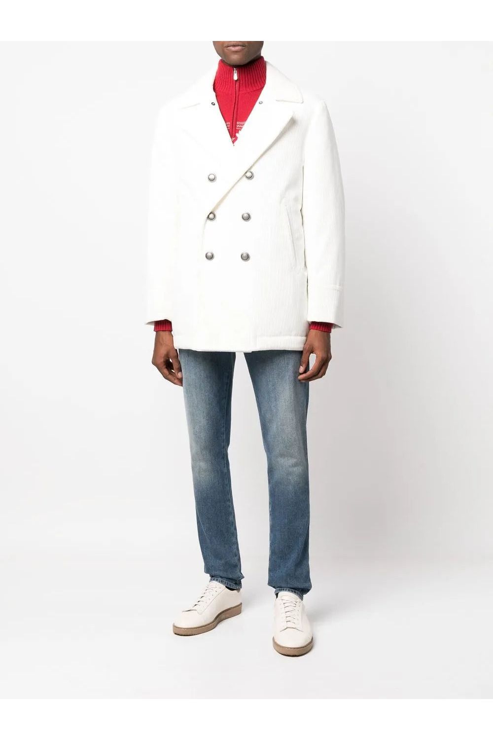 BRUNELLO CUCINELLI | Caban Double-Breasted Corduroy Coat