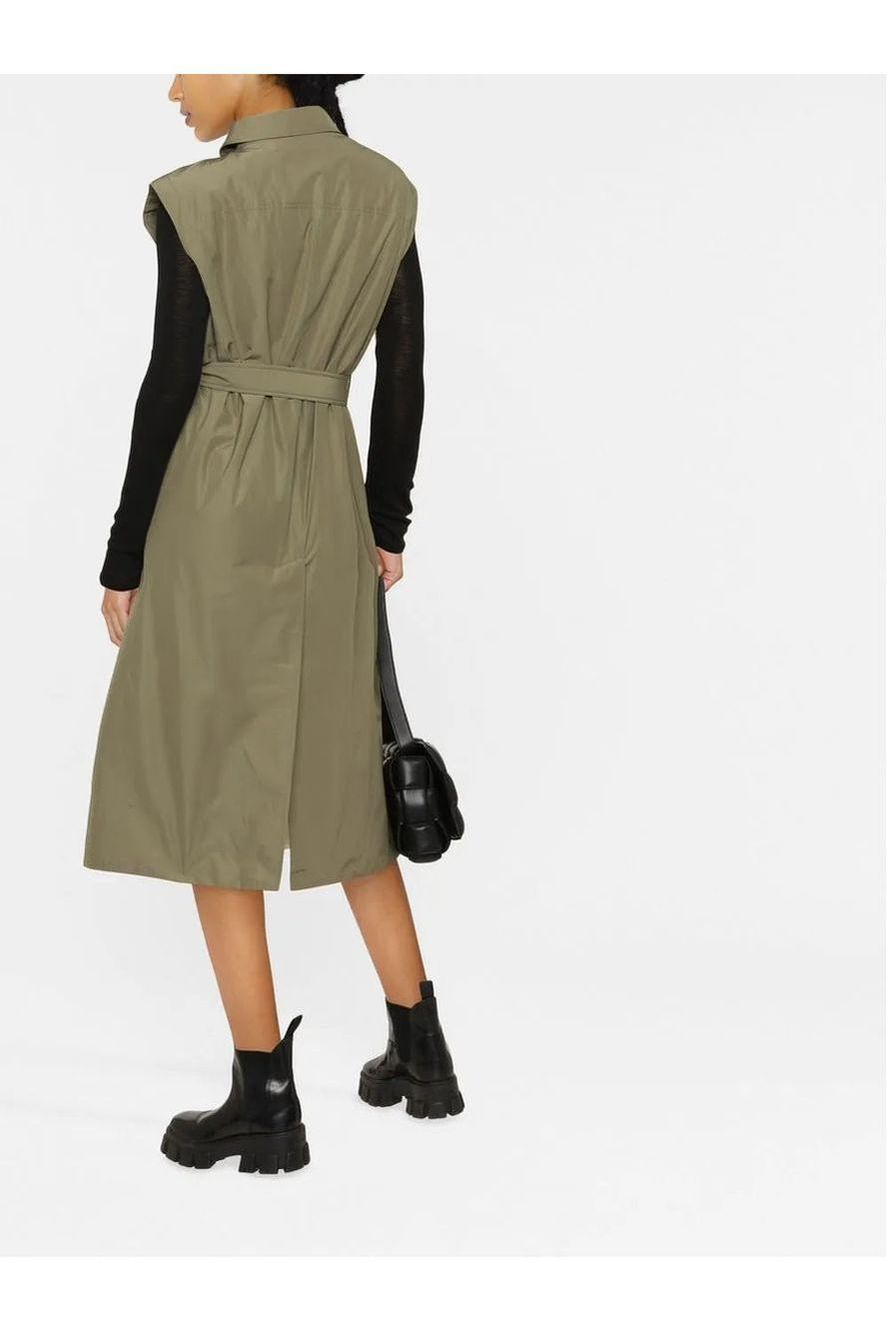 Brunello Cucinelli | Belted-Waist Sleeveless Coat