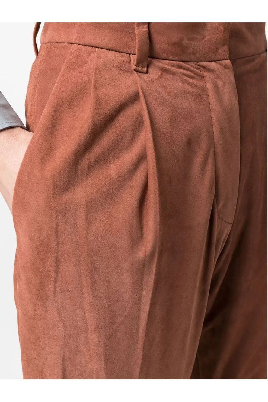 Brunello Cucinelli | Four-Pocket Leather Palazzo Pants
