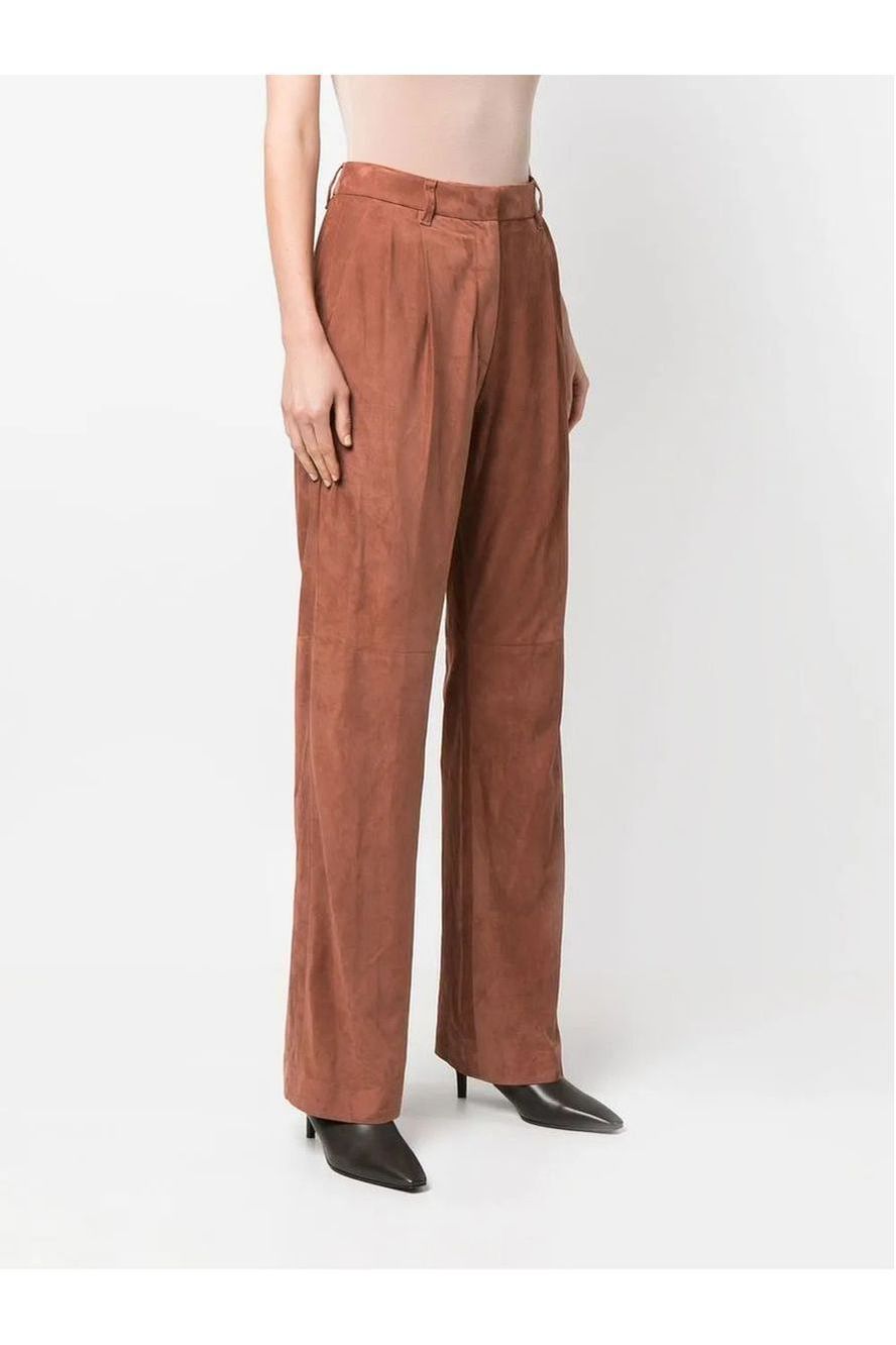 Brunello Cucinelli | Four-Pocket Leather Palazzo Pants