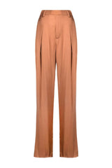 BRUNELLO CUCINELLI | High-Waisted Silk Tailored Trousers