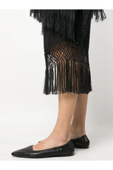 BRUNELLO CUCINELLI | Fringed Edge Midi Skirt
