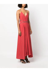 BRUNELLO CUCINELLI | Open-Back Cotton Maxi Dress