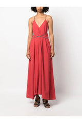BRUNELLO CUCINELLI | Open-Back Cotton Maxi Dress