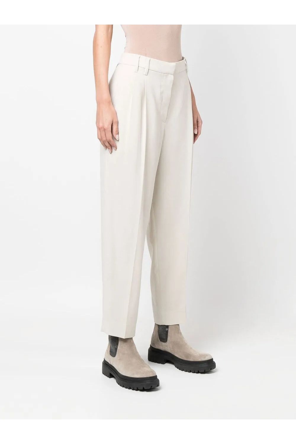 BRUNELLO CUCINELLI | High-Waisted Tailored Trousers