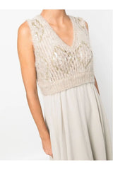 Brunello Cucinelli | Sequin-Embellished Sleeveless Gown