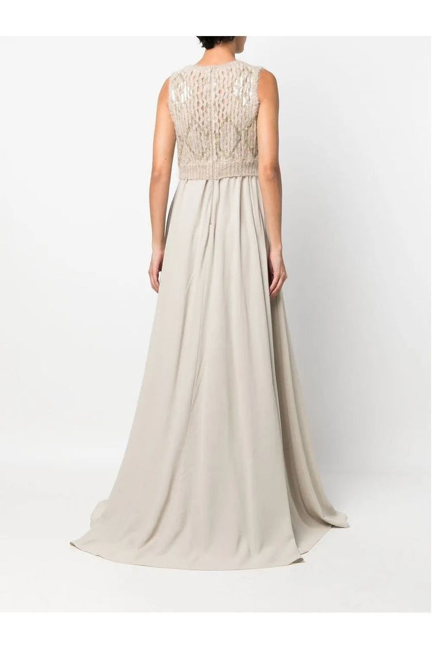 Brunello Cucinelli | Sequin-Embellished Sleeveless Gown