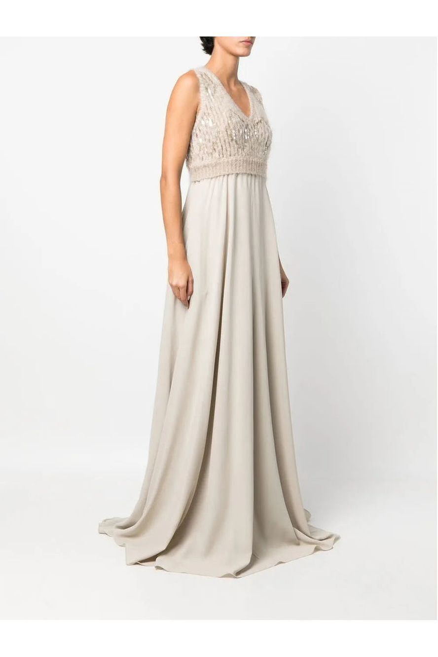 Brunello Cucinelli | Sequin-Embellished Sleeveless Gown