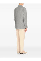 BRUNELLO CUCINELLI | Pied-De-Poule Linen Blazer
