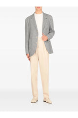 BRUNELLO CUCINELLI | Pied-De-Poule Linen Blazer