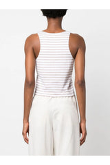 BRUNELLO CUCINELLI | Scoop-Neck Striped Vest Top