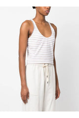 BRUNELLO CUCINELLI | Scoop-Neck Striped Vest Top