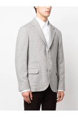 BRUNELLO CUCINELLI | Single-Breasted Notched-Lapels Blazer
